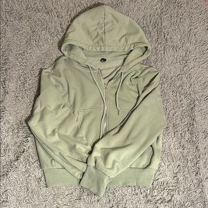 Women's Green Hoodie Sweater